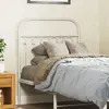 vidaXL Tête de lit métal blanc 75 cm