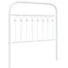 vidaXL Tête de lit métal blanc 90 cm