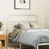 vidaXL Tête de lit métal blanc 100 cm