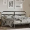 vidaXL Tête de lit métal noir 193 cm