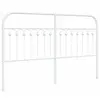 vidaXL Tête de lit métal blanc 150 cm