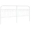 vidaXL Tête de lit métal blanc 193 cm