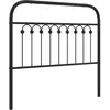 vidaXL Tête de lit métal noir 100 cm