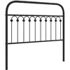 vidaXL Tête de lit métal noir 107 cm