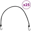 vidaXL Cordes élastiques avec bandes réfléchissantes et crochets 25pcs