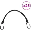 vidaXL Cordes élastiques avec bandes réfléchissantes et crochets 25pcs