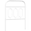 vidaXL Tête de lit métal blanc 80 cm