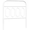 vidaXL Tête de lit métal blanc 90 cm