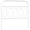 vidaXL Tête de lit métal blanc 100 cm