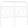 vidaXL Tête de lit métal blanc 137 cm