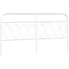 vidaXL Tête de lit métal blanc 200 cm