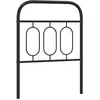 vidaXL Tête de lit métal noir 75 cm