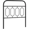 vidaXL Tête de lit métal noir 80 cm