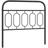 vidaXL Tête de lit métal noir 107 cm