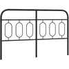vidaXL Tête de lit métal noir 137 cm