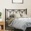 vidaXL Tête de lit métal noir 107 cm