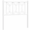 vidaXL Tête de lit métal blanc 150 cm