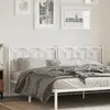 vidaXL Tête de lit métal blanc 193 cm