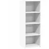 vidaXL Buffet haut blanc 45x41x124 cm bois d'ingénierie