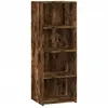 vidaXL Buffet haut chêne fumé 45x41x124 cm bois d'ingénierie