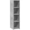 vidaXL Buffet gris béton 30x41x124 cm bois d'ingénierie