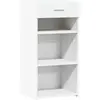 vidaXL Buffet blanc 45x42,5x93 cm bois d'ingénierie