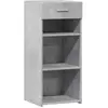 vidaXL Buffet gris béton 40x42,5x93 cm bois d'ingénierie