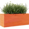 vidaXL Jardinière cire marron 110x40x45,5 cm bois de pin massif