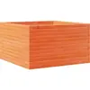 vidaXL Jardinière cire marron 80x80x45,5 cm bois de pin massif