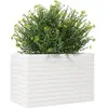 vidaXL Jardinière blanc 70x40x45,5 cm bois de pin massif