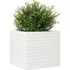 vidaXL Jardinière blanc 50x50x45,5 cm bois de pin massif