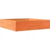 vidaXL Jardinière cire marron 100x100x23 cm bois de pin massif