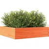 vidaXL Jardinière cire marron 90x90x23 cm bois de pin massif