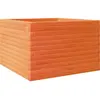 vidaXL Jardinière cire marron 70x70x45,5 cm bois de pin massif