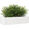 vidaXL Jardinière blanc 90x40x23 cm bois de pin massif