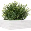 vidaXL Jardinière blanc 70x70x23 cm bois de pin massif