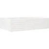 vidaXL Jardinière blanc 90x60x23 cm bois de pin massif