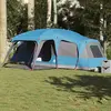 vidaXL Tente familiale avec dôme de porche 9personnes bleu imperméable