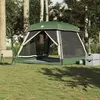 vidaXL Tente de cabine familiale 6 personnes vert imperméable
