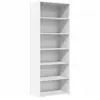 vidaXL Buffet haut blanc 70x41x185 cm bois d'ingénierie
