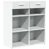 vidaXL Buffet blanc 80x42,5x93 cm bois d'ingénierie