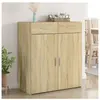 vidaXL Buffet chêne sonoma 80x42,5x93 cm bois d'ingénierie