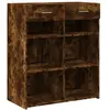 vidaXL Buffet chêne fumé 80x42,5x93 cm bois d'ingénierie
