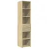 vidaXL Buffet haut chêne sonoma 40x42,5x185 cm bois d'ingénierie