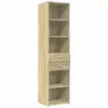 vidaXL Buffet haut chêne sonoma 45x42,5x185 cm bois d'ingénierie