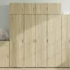vidaXL Buffet haut chêne sonoma 80x42,5x185 cm bois d'ingénierie