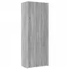 vidaXL Buffet haut sonoma gris 70x42,5x185 cm bois d'ingénierie