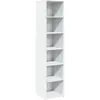 vidaXL Buffet haut blanc 40x41x185 cm bois d'ingénierie