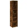 vidaXL Buffet haut chêne fumé 40x41x185 cm bois d'ingénierie
