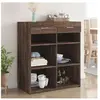 vidaXL Buffet chêne marron 80x42,5x93 cm bois d'ingénierie